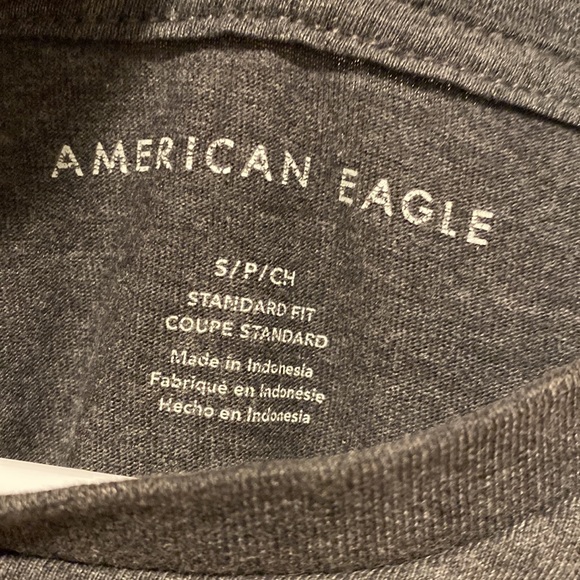 America eagle charcoal grey tee size S - Picture 3 of 3